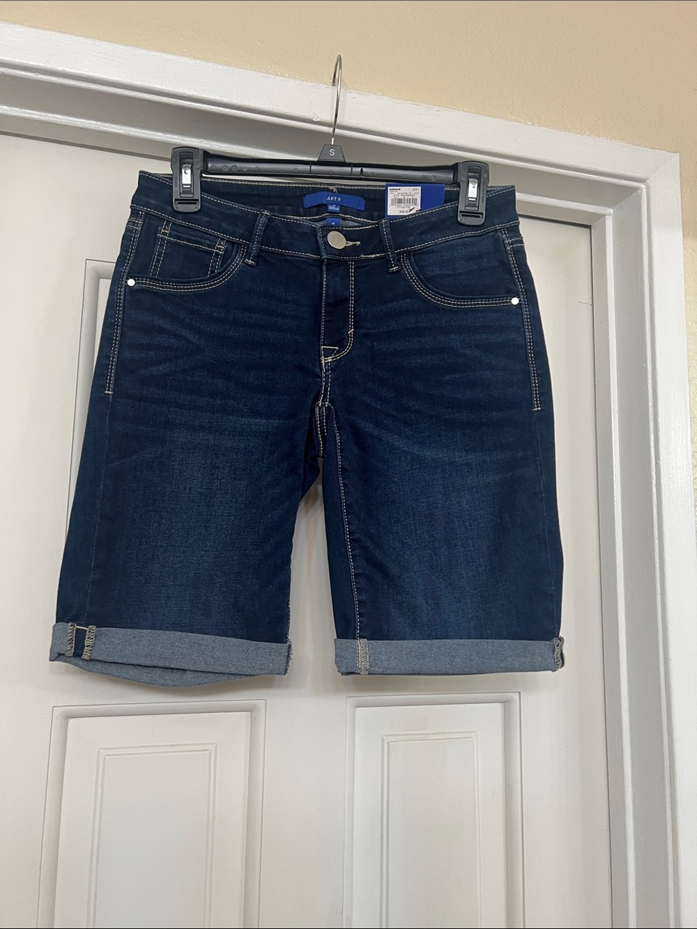 Apt. 9 Dark Wash Denim Bermuda Shorts
